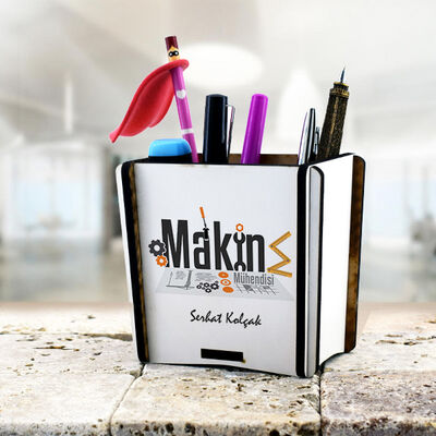 Makine Mühendislerine Özel İsim Yazılı Kalemlik - 1