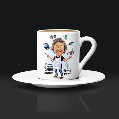 Marifetli Annem Karikatürlü Kahve Fincanı - 1
