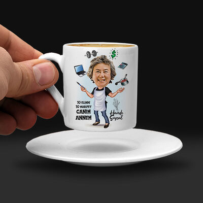 Marifetli Annem Karikatürlü Kahve Fincanı - 2