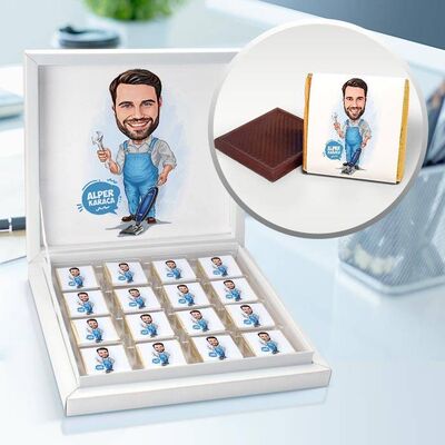 Marifetli Koca Karikatürlü Çikolata Kutusu - 1