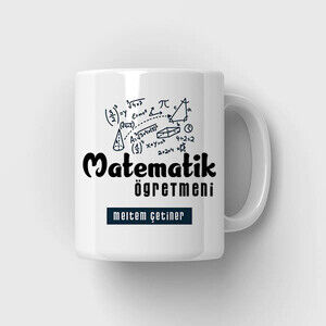 Matematik Öğretmeni Tasarımlı Kupa Bardak - 2