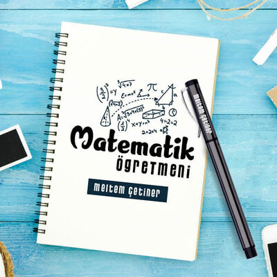Matematik Öğretmeni Temalı Defter ve Kalem - 1