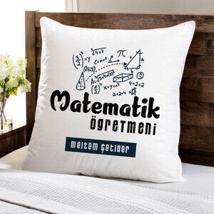 Matematik Öğretmeni Temalı Yastık - 1