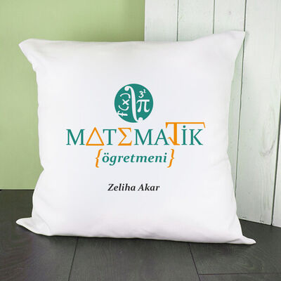 Matematik Öğretmenine Hediye Kare Yastık - 1