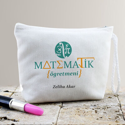 Matematik Öğretmenine Hediye Makyaj Çantası - 1