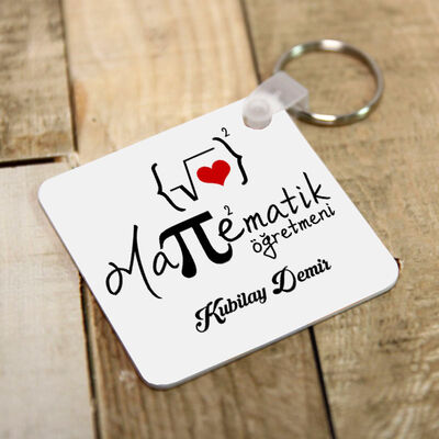 Matematik Öğretmenine Özel Hediye Anahtarlık - 1