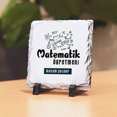 Matematik Öğretmenlerine Hediye Taş Baskı - 1