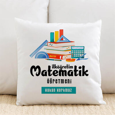 Matematik Öğretmenlerine İsimli Yastık - 1