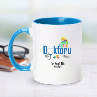 Mavi Kupa Bardak Çocuk Doktorlarına Özel - 1