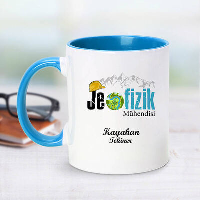 Mavi Kupa Bardak Jeofizik Mühendislerine Özel - 1