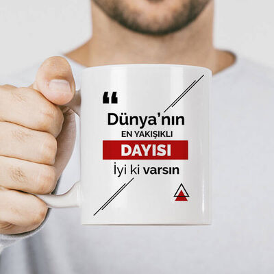 Mesajlı Dayıya Hediye Kupa Bardak - 1