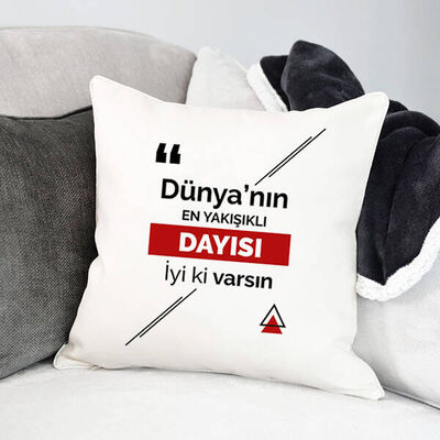 Mesajlı Dayıya Hediye Yastık - 1