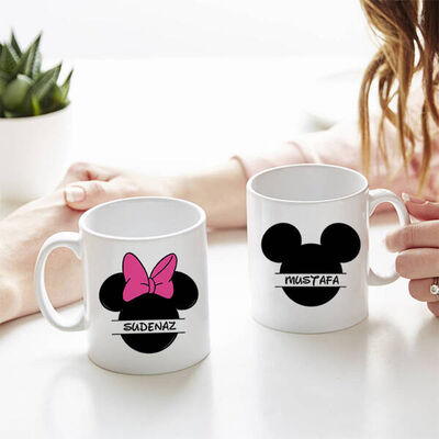 Mickey Cartoon İkili Sevgili Kupası - 1