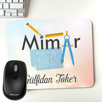 Mimarlara İsme Özel Mousepad Hediyesi - 1