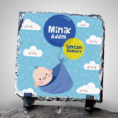 Minik Adam Erkek Bebeğe Özel Taş - 1