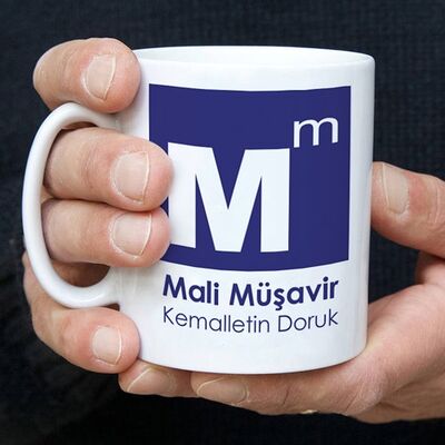 Muhasebecilere Özel İsim Yazılı Kupa Bardak - 1