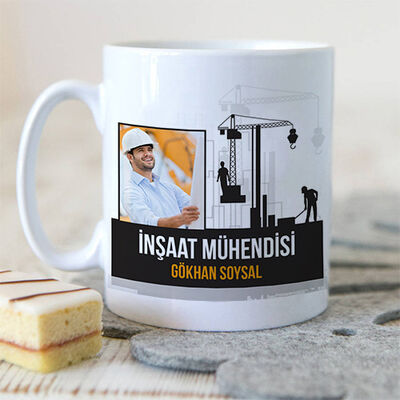 Mühendislere Özel Fotoğraflı Kupa Bardak - 1