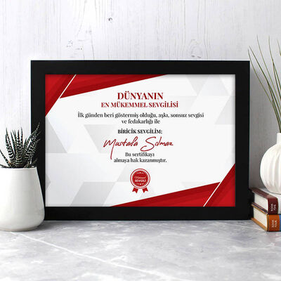 Mükemmel Sevgilim Sertifikası - 3