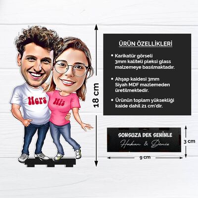 Mutlu Aşıklar Karikatürlü Biblo - 6