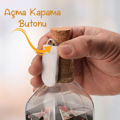 Mutlu Aşıklar Şişe Lamba - 5