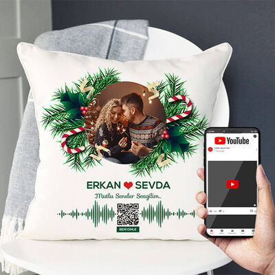 Mutlu Seneler Sevgilim Ses İzi Yastık - 1