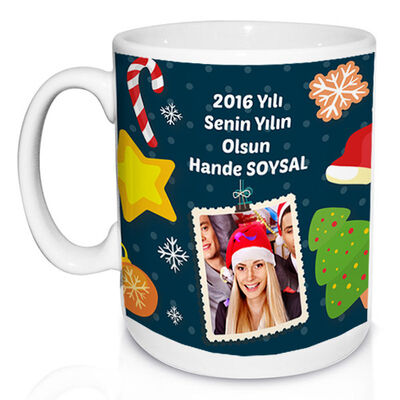Mutlu Yıllar Arkadaşım Kupa Bardak - 1