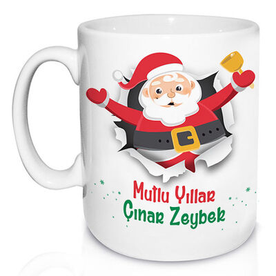 Mutlu Yıllar Ho Ho Ho Kupa Bardak - 1