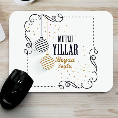 Mutlu Yıllar Mesajlı Mouse Pad - 1