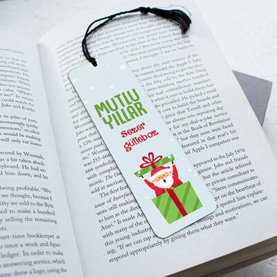 Mutlu Yıllar Noel Baba Kitap Ayracı - 1