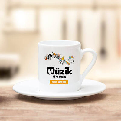 Müzik Öğretmenlerine Hediye Kahve Fincanı - 1
