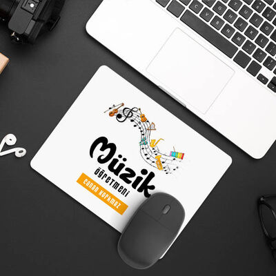 Müzik Öğretmenlerine Özel İsimli Mousepad - 1