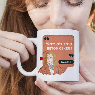 Newton Esprili Kahve Kupası - 1