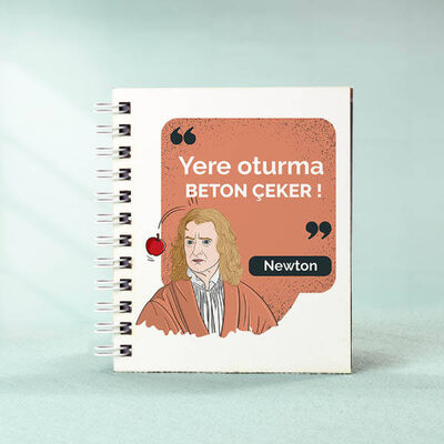 Newton Esprili Mesajlı Not Defteri - 1