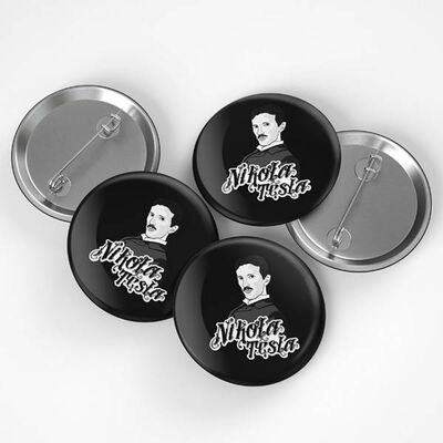 Nikola Tesla Buton Rozet - 1