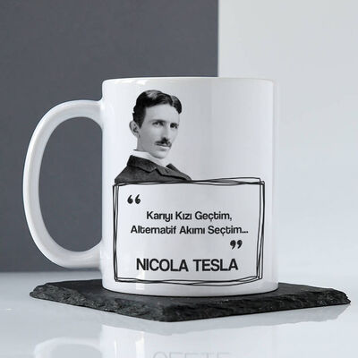 Nikola Tesla Esprili Kupa Bardak - 1