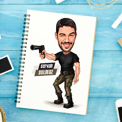 Nişan Alan Erkek Karikatürlü Defter - 1