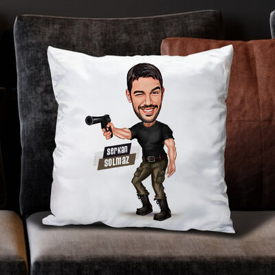 Nişan Alan Erkek Karikatürlü Yastık - 1