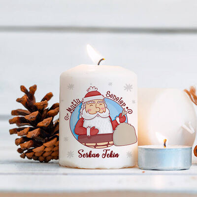Noel Baba Tasarımlı Yılbaşı Mumu - 1