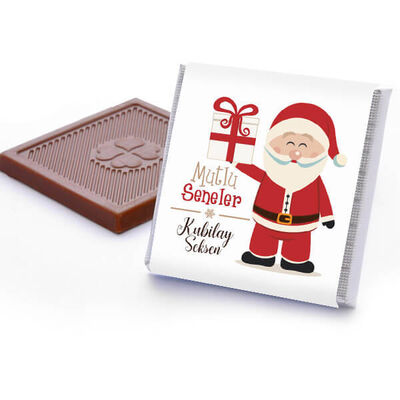 Noel Baba Temalı İsme Özel Kutu Çikolata - 3