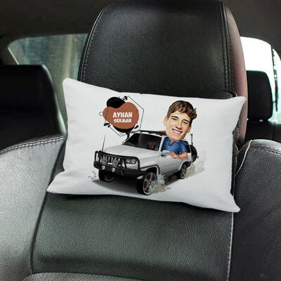 Off Road Karikatürlü Araç Koltuk Yastığı - 1