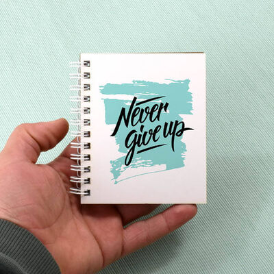 Öğrenciye Hediye Never Give Up Not Defteri - 1