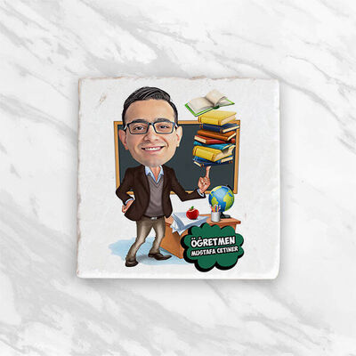 Öğretmen Karikatürlü Konsept Hediye Kutusu - 3