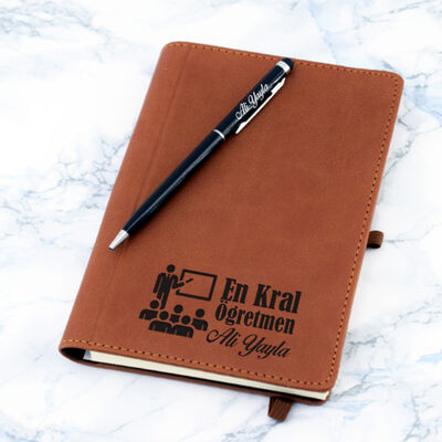 Öğretmene Hediye Defter ve Kalem Seti - 1