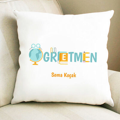 Öğretmene Hediye Kare Yastık - 1