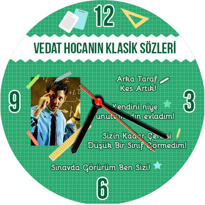 Öğretmenimin Klasik Sözleri Duvar Saati - 1