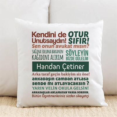 Öğretmenimin Klasik Sözleri Yastık - 1