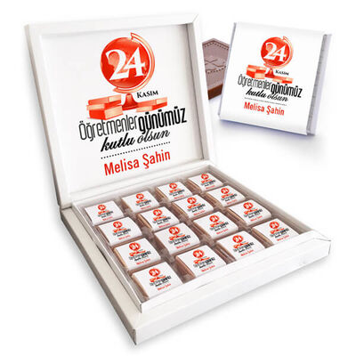 Öğretmenler Günü Temalı Çikolata Kutusu - 1