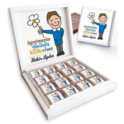 Öğretmenler Gününüz Kutlu Olsun Çikolata Kutusu - 1