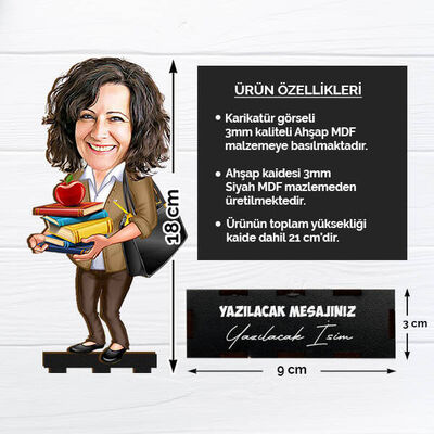 Öğretmenlerin Bir Tanesi Karikatürlü Biblo - 2