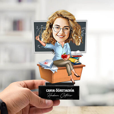 Öğretmenlerin Birtanesi Karikatürlü Biblo - 2